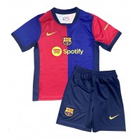 Camiseta Barcelona Primera Equipación Replica 2024-25 para niños mangas cortas (+ Pantalones cortos)